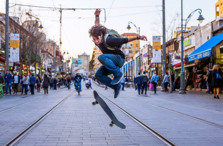 Skating on the Rails - Kobi Bicaci, Israel, Jaffa Street, 2016