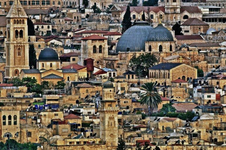 Jerusalem Domes, Towers, and Roofs - Yigal Dekel, Israel - View from Mt.Olives, 2010